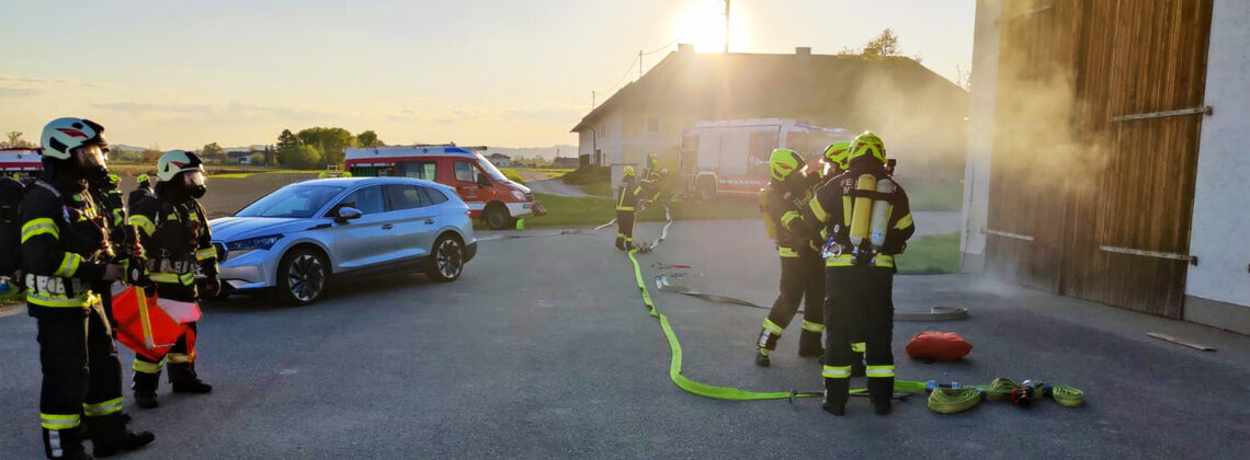 Gemeinsame Brandeinsatzübung mit der FF-Goldwörth