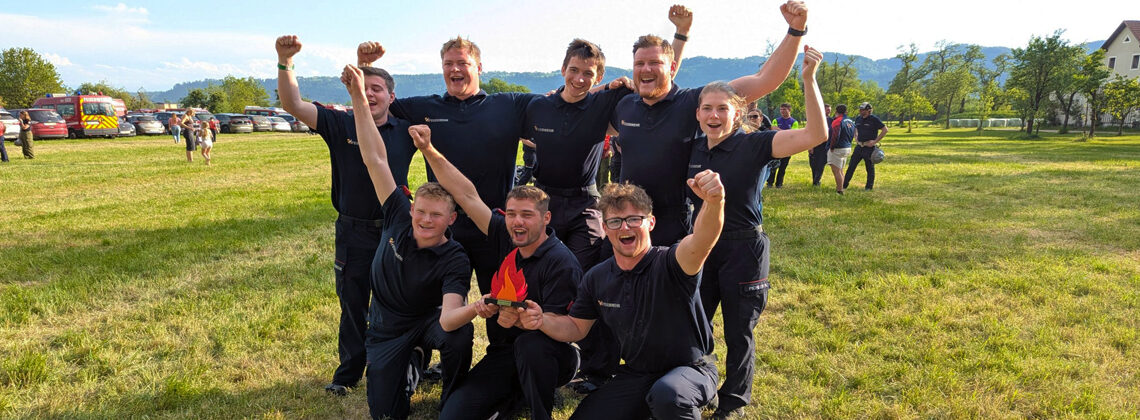 3. Platz der aktiven Bewerbsgruppe beim KO-Bewerb in Haizing