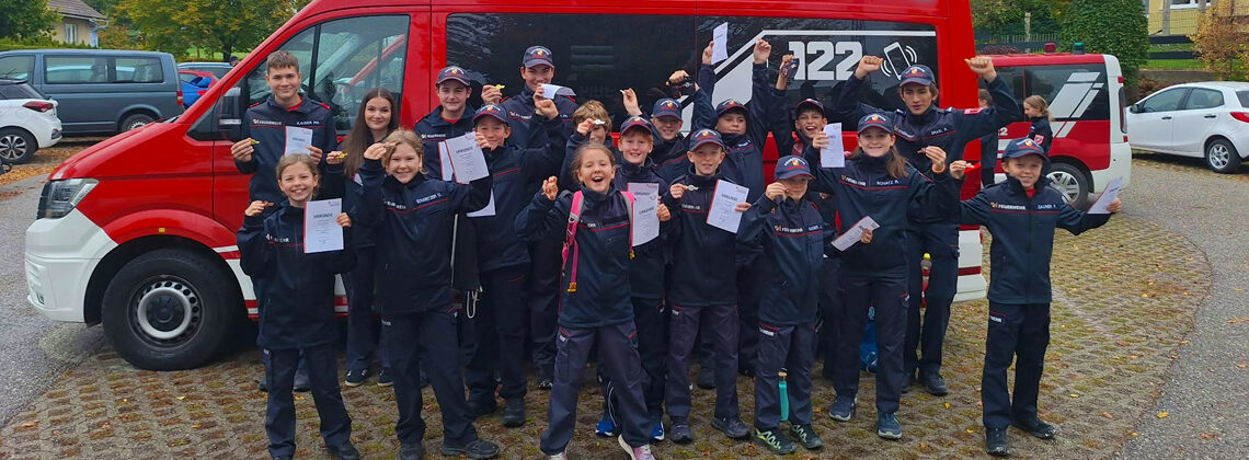 Ein „starkes Team“ beim Wissenstest der Feuerwehrjugend!